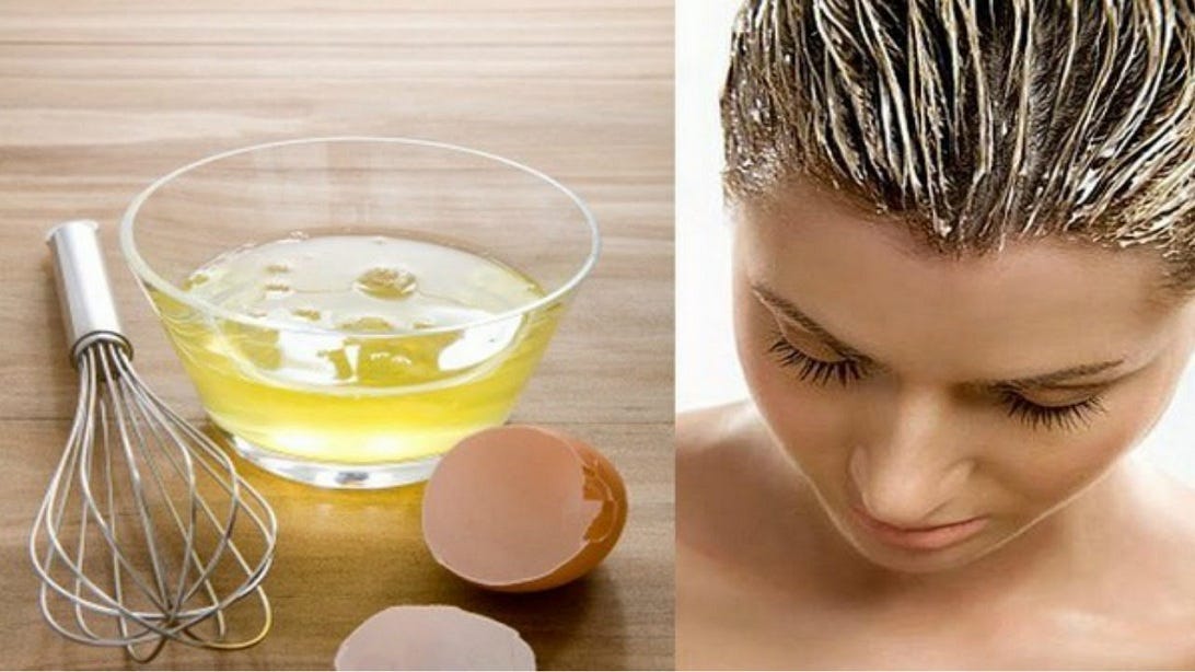 Egg mask for hair fall