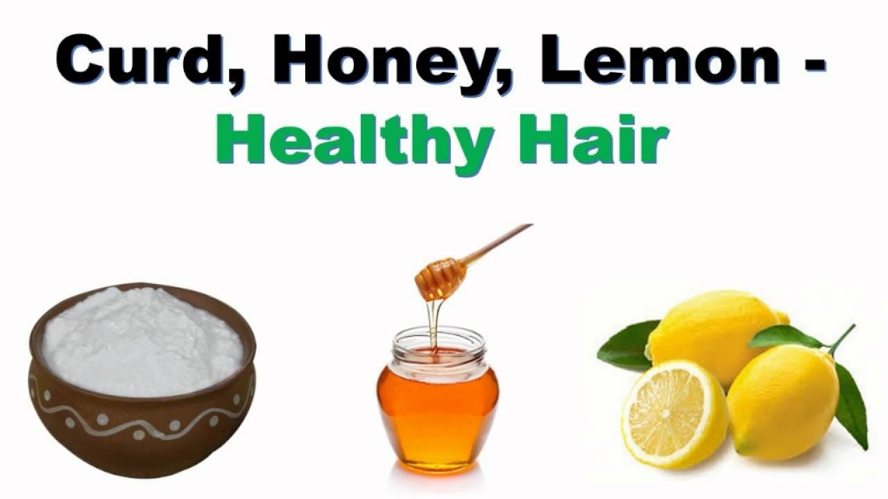 Honey, Curd and Lemon Mask to get rid of Dandruff