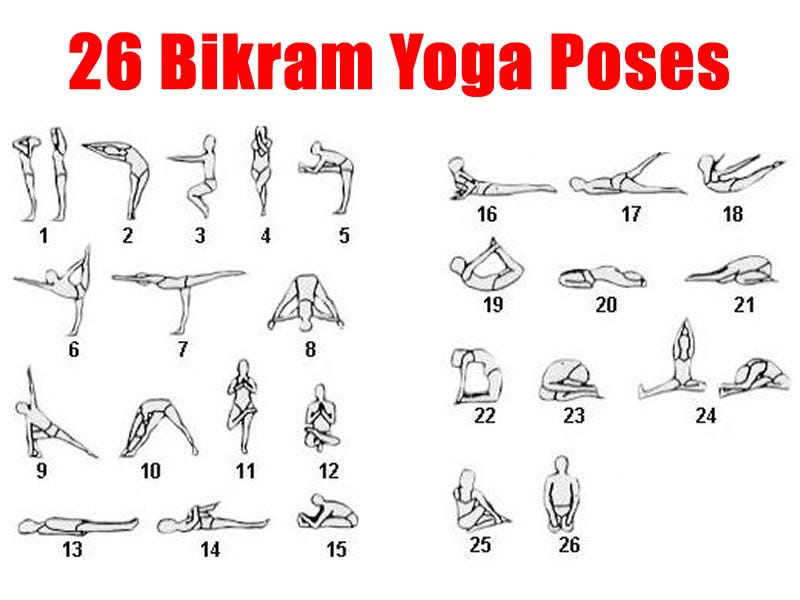 bikram yoga postures