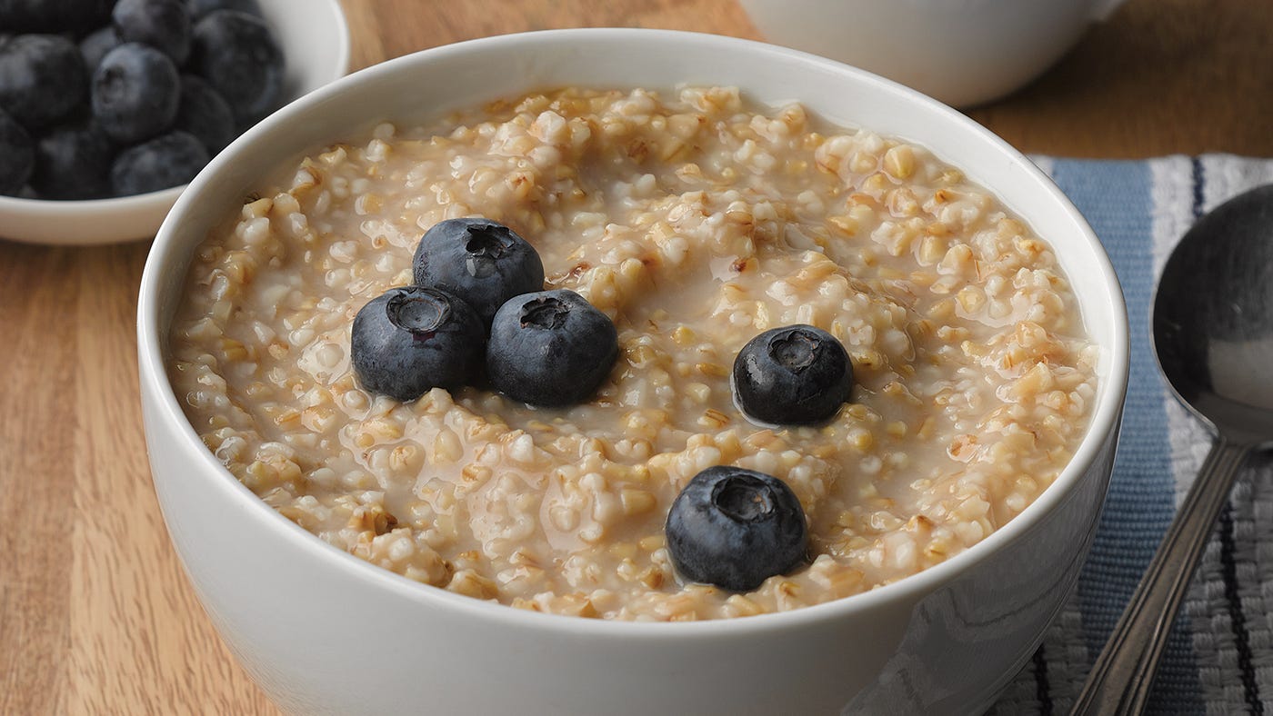food items for breakfast - oatmeal