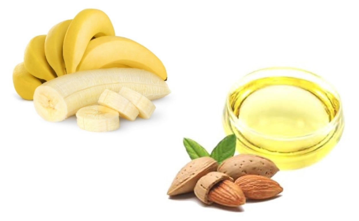 Banana and Almond oil Face Packs