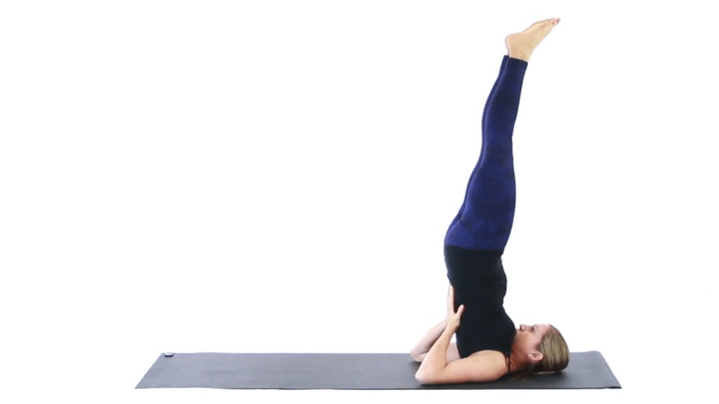 yoga poses to detoxify the body - the shoulder stand pose